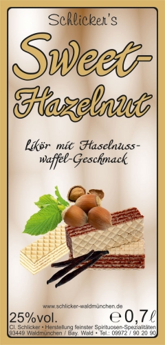 Hocharomatischer Haselnusslikör 25%vol. 0,70 L